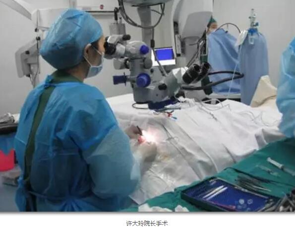 李老太在毫无征兆的情况下右眼视力下降至看不见东西。李老太家人带其至县医院就诊。医生诊断为视网膜脱离，需做玻切手术医治，而玻切手术需要动手术2次。怕疼的李老太一听就犯怵了：开刀，疼。 终，李老太的家人在多方打听后决定带李老太至宜昌金沙澳门(中国)唯一官方网站找许大玲院长医治3.jpg